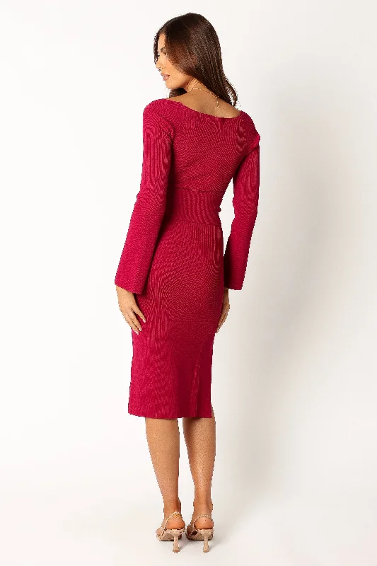 Aquerelle Dress - Magenta