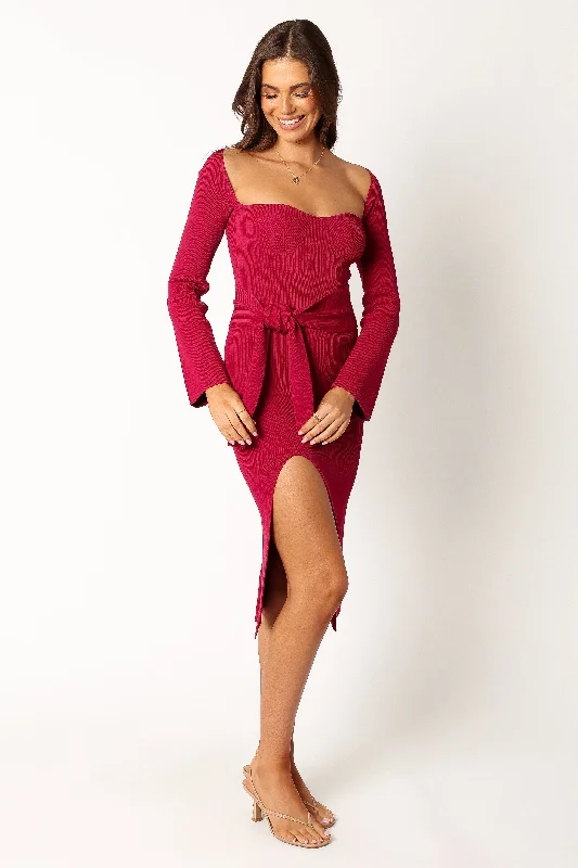 Aquerelle Dress - Magenta