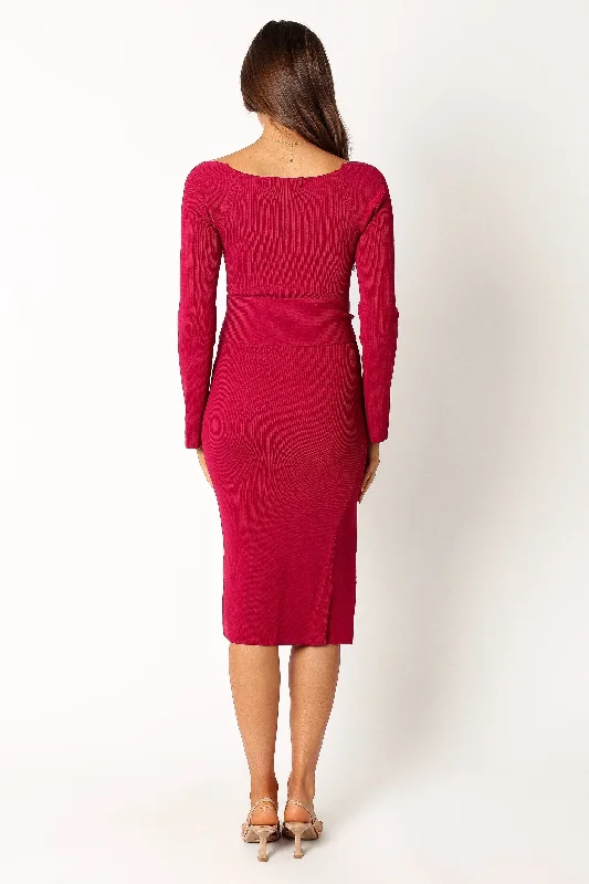 Aquerelle Dress - Magenta