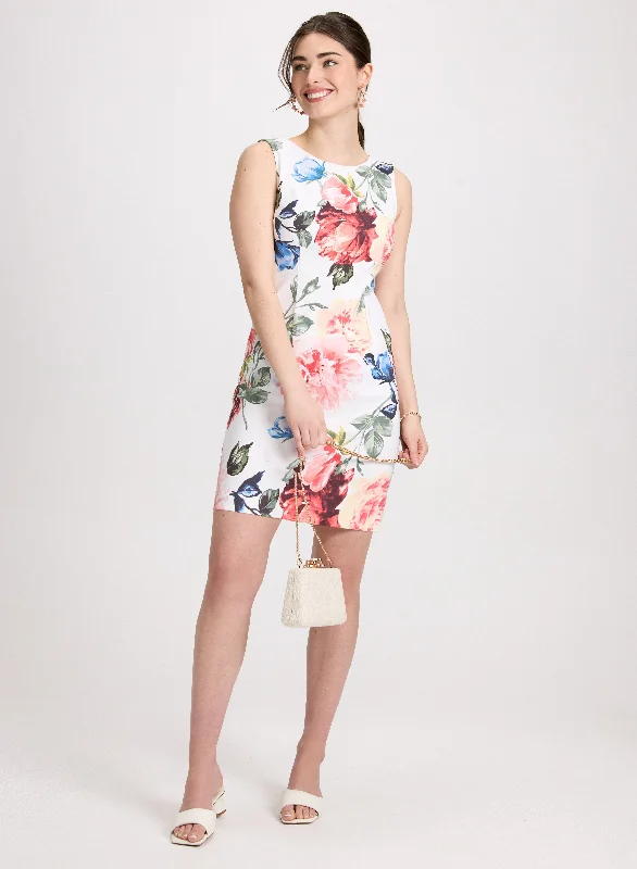 Floral Print Sheath Dress