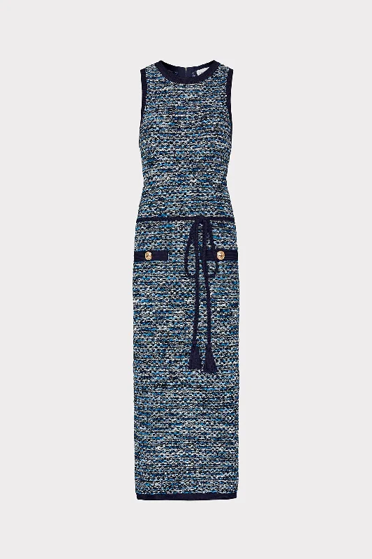 Kim Textured Knit Midi Dress