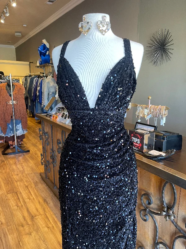 Sparkle Slit Dress