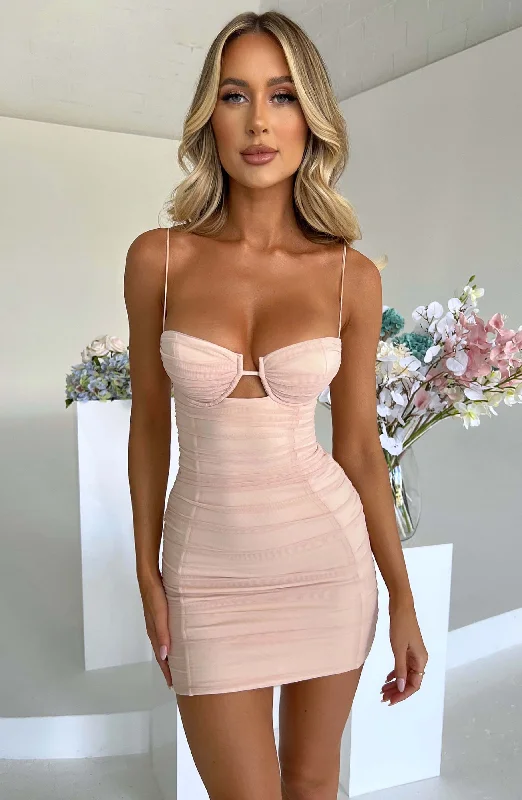 Adina Mini Dress - Nude