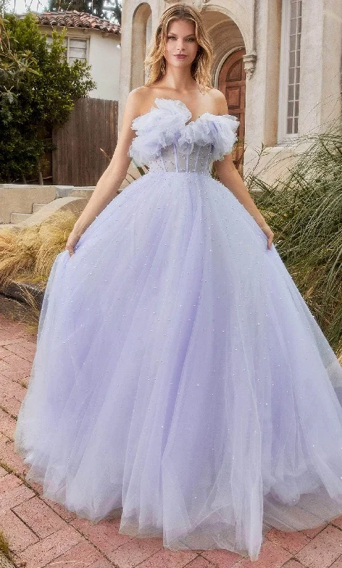 Andrea and Leo A1199 - Tulle-Made Strapless Long Gown