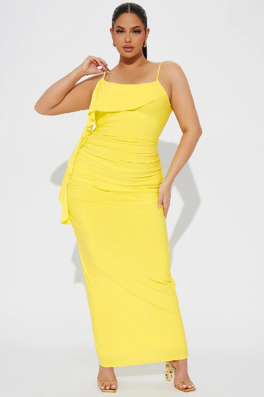 Calling My Name Maxi Dress - Yellow