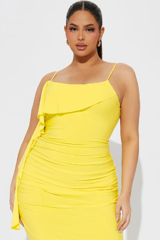 Calling My Name Maxi Dress - Yellow