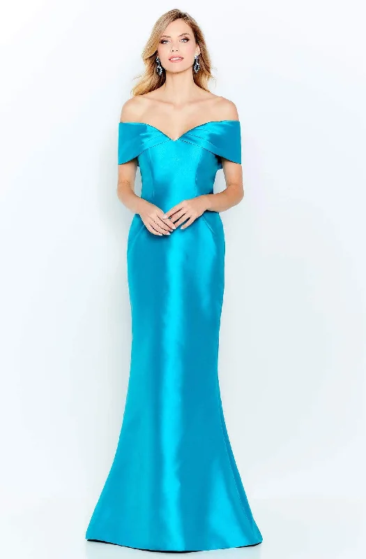 Cameron Blake - 120622 Off Shoulder Mikado Trumpet Gown