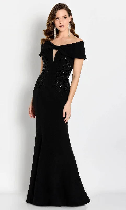 Cameron Blake CB758 - Cutout Accent Evening Gown