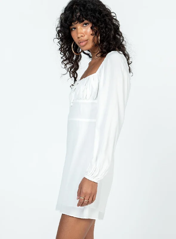 Elvira Mini Dress White