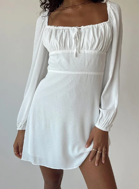 Elvira Mini Dress White