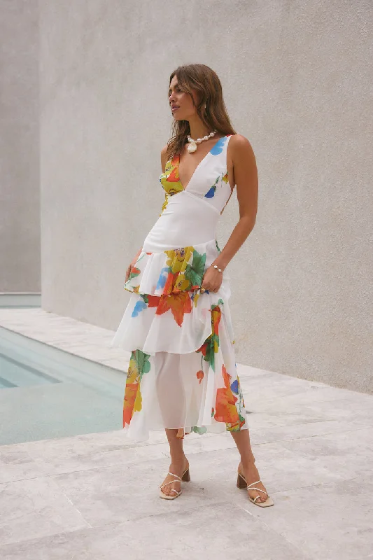 Floral Dreams Maxi Dress Multi