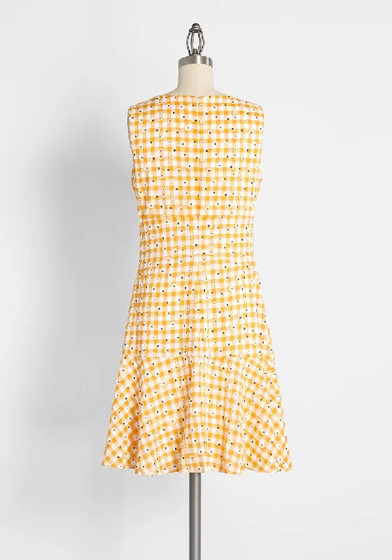 Flutter It Up, Buttercup Tiered Mini Dress