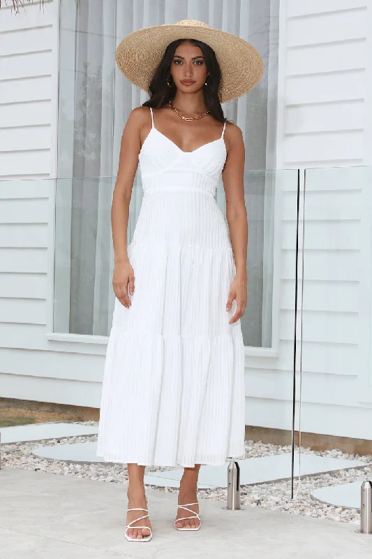 Island Nights Maxi Dress White