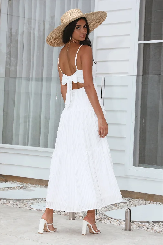 Island Nights Maxi Dress White