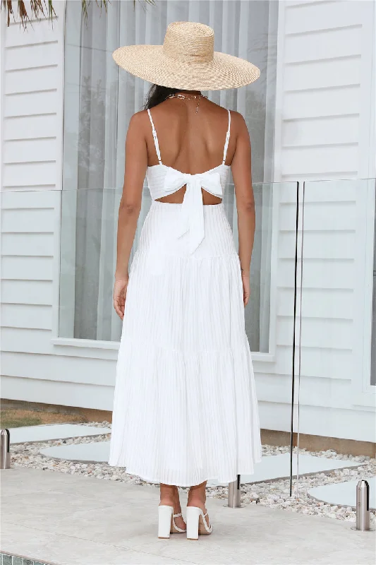 Island Nights Maxi Dress White