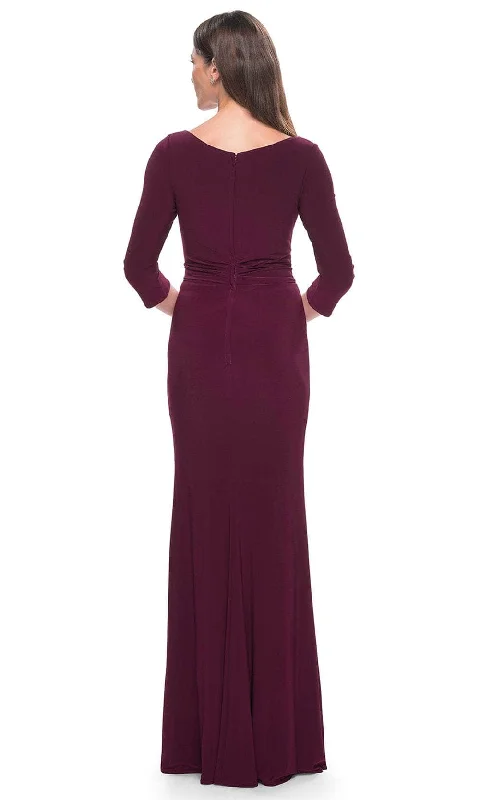 La Femme 30967 - Quarter Sleeve Jersey Evening Dress