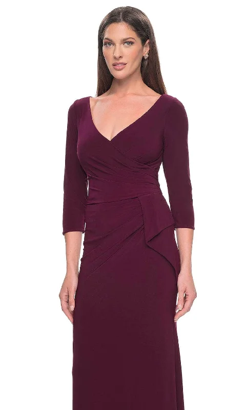 La Femme 30967 - Quarter Sleeve Jersey Evening Dress