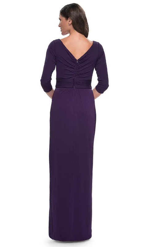 La Femme 31014 - Tulip Hem Jersey Evening Dress