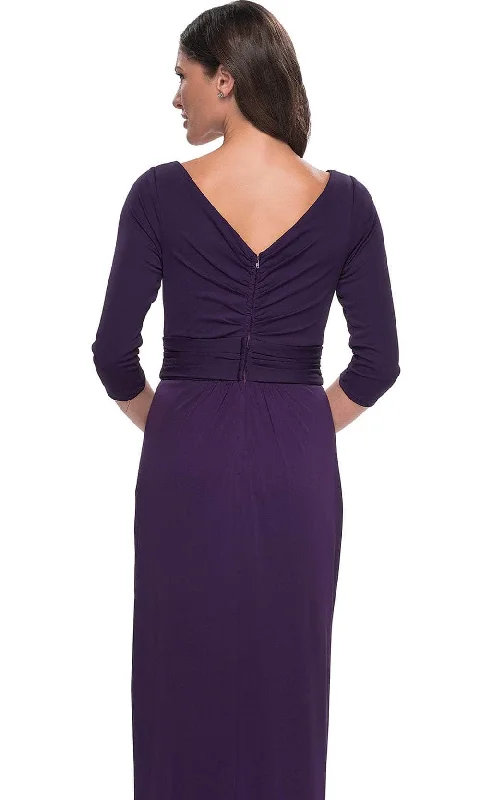 La Femme 31014 - Tulip Hem Jersey Evening Dress