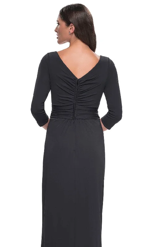 La Femme 31014 - Tulip Hem Jersey Evening Dress