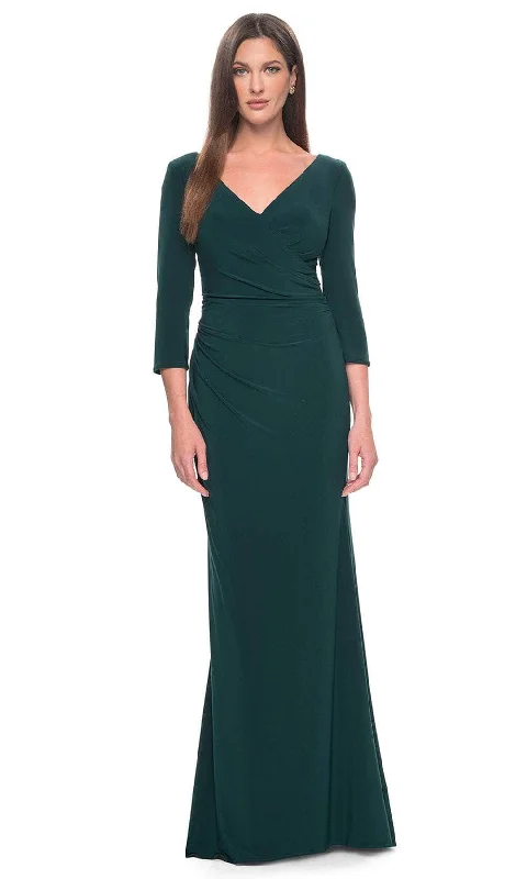 La Femme 31020 - Wrap Style Evening Dress