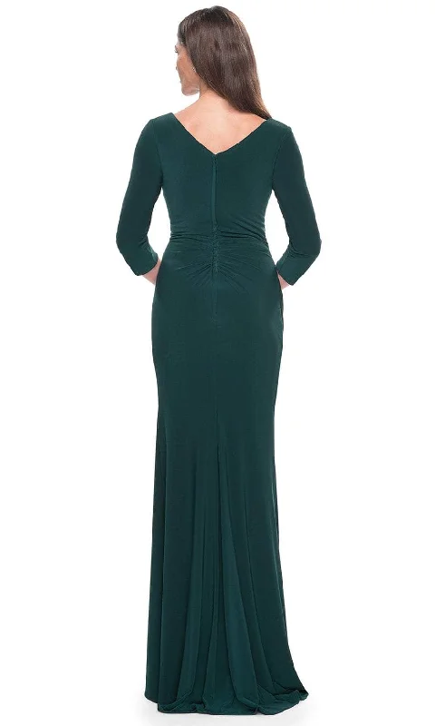 La Femme 31020 - Wrap Style Evening Dress