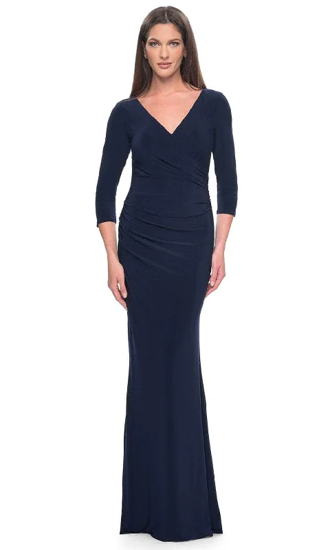 La Femme 31020 - Wrap Style Evening Dress