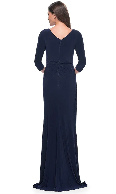 La Femme 31020 - Wrap Style Evening Dress