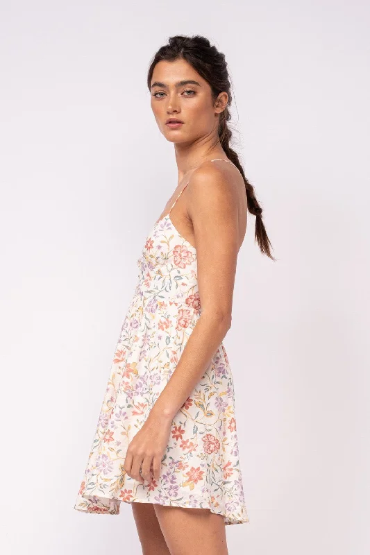 Lucia White Floral Corset Cami Dress