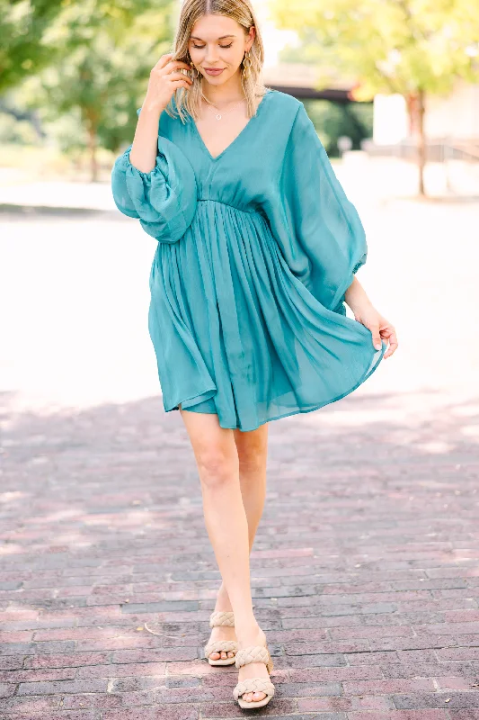 Make Your Day Emerald Green Babydoll Dress