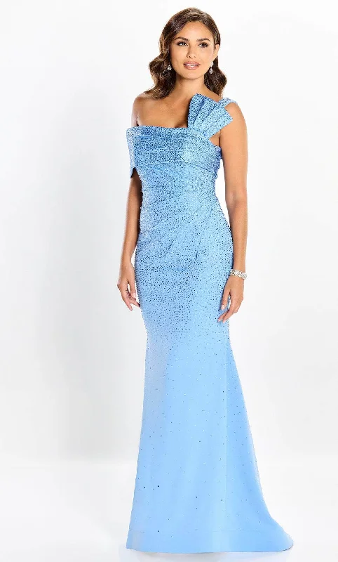 Montage by Mon Cheri M2214 - One Strap Beaded Trumpet Gown