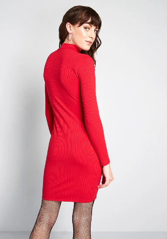 Most Favored Mock Neck Dress