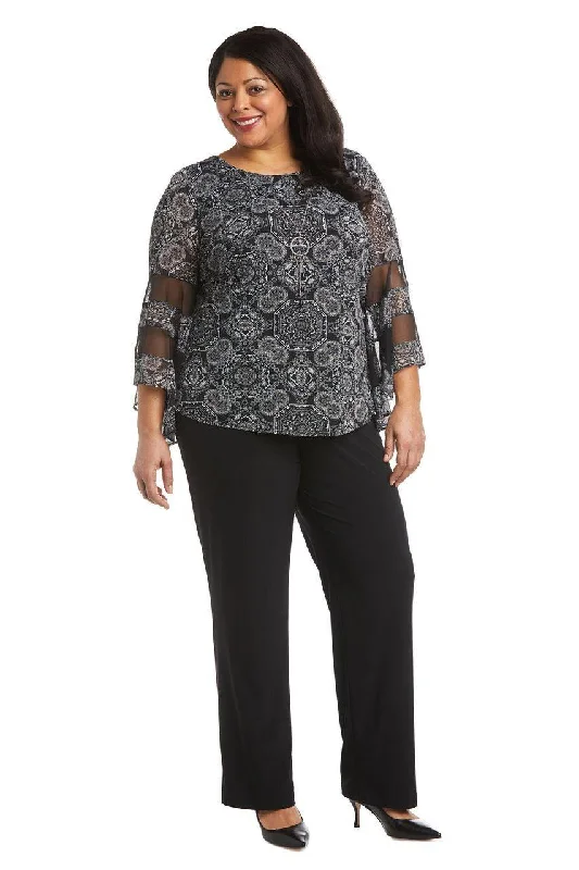 R&M Richards 7848W Two Piece Plus Size Pant Set