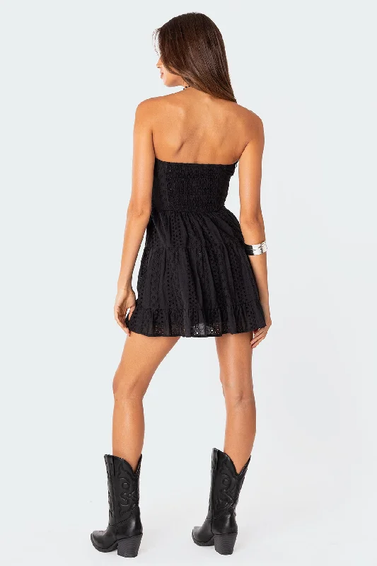 Liora Lacey Cotton Mini Dress