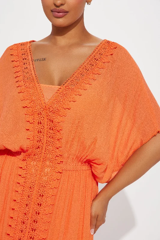 Skylar Kaftan Maxi Dress - Orange