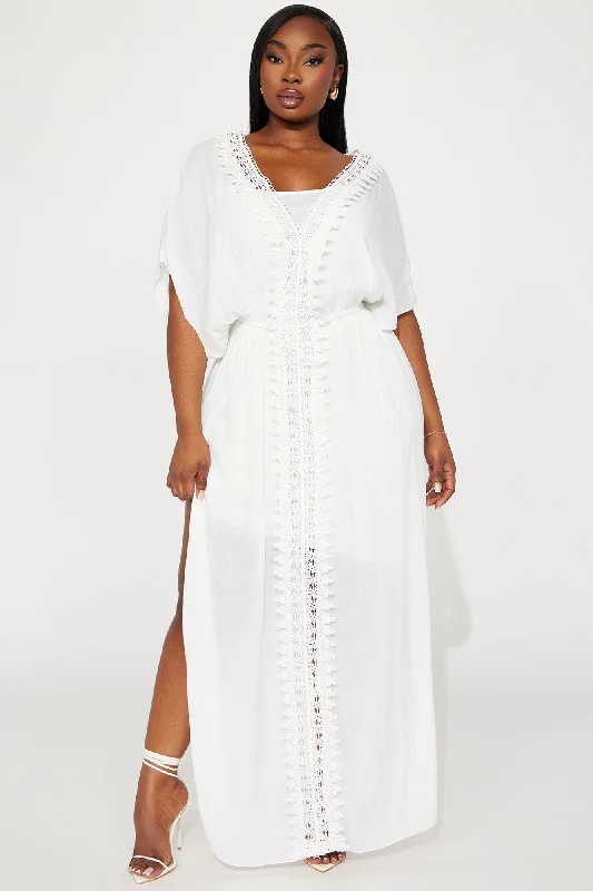 Skylar Kaftan Maxi Dress - White