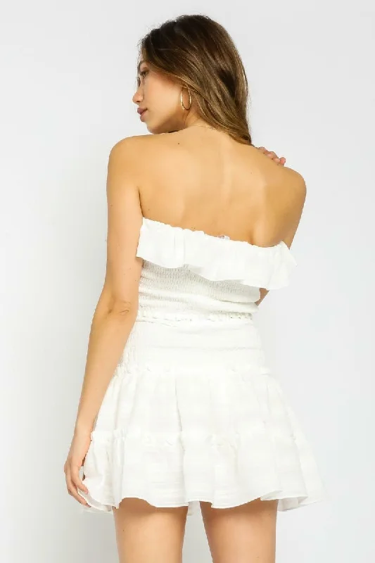 Take Me With You Off White Two-Piece Dress