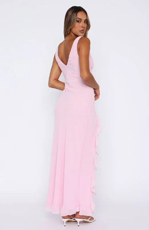 Tell Me Everything Maxi Dress Pink