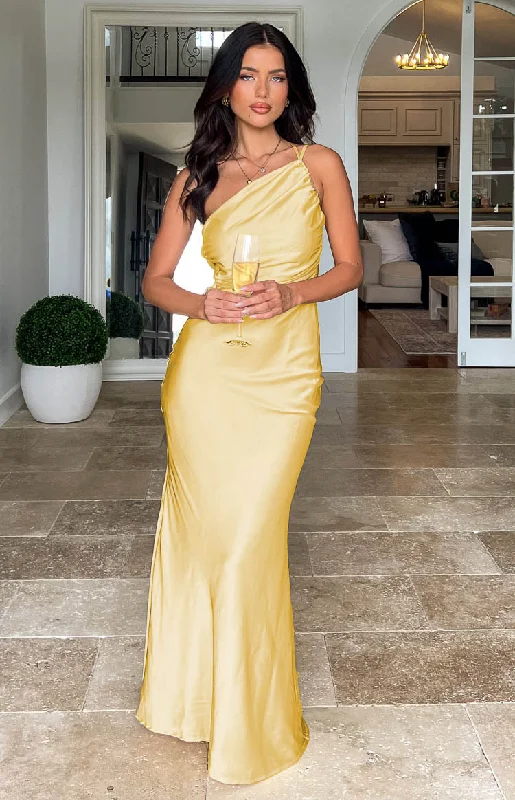 Tina Yellow Formal Maxi Dress