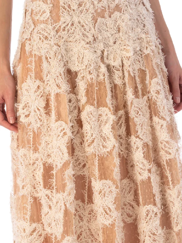 Danae Dress Cream Flowers