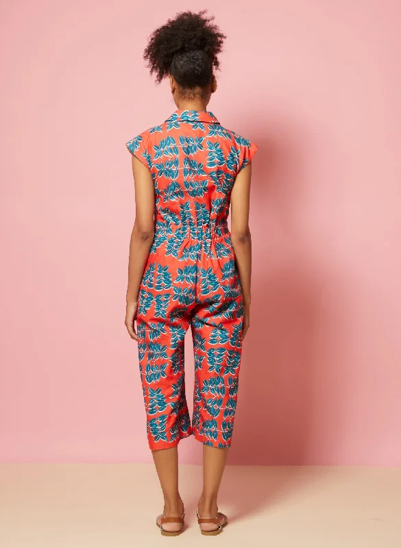 Francesca - Red Zebrina Jumpsuit