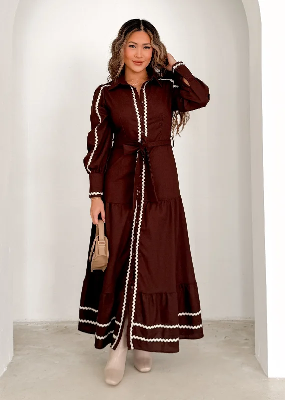 Jordana Maxi Dress - Chocolate