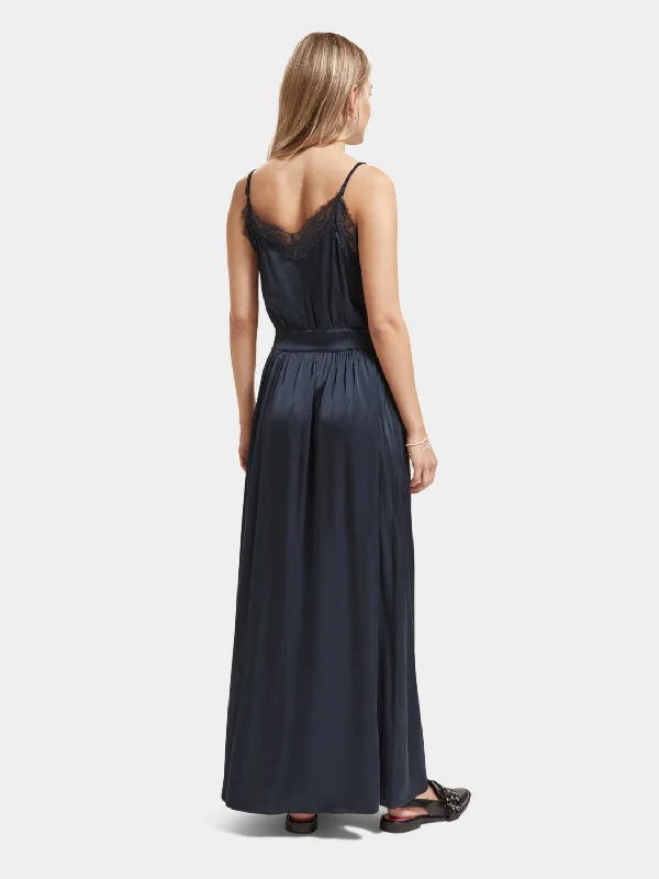 Lace camisole maxi dress