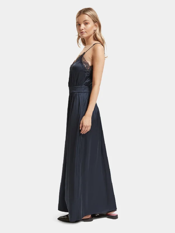 Lace camisole maxi dress