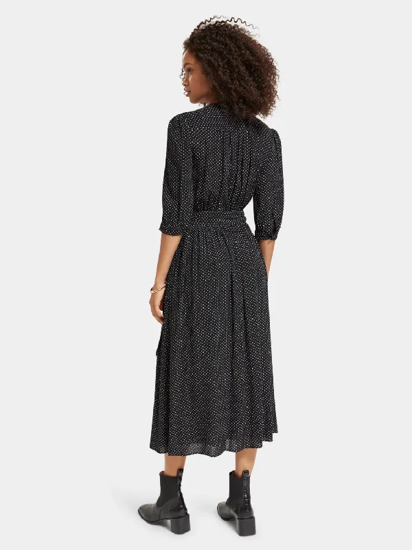 Midi wrap dress