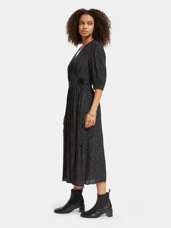 Midi wrap dress