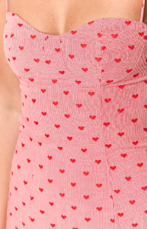 Penny Lane Red Heart Mini Dress