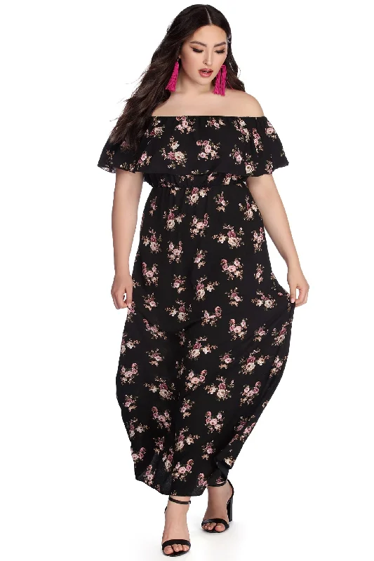 Plus Floral Fiesta Maxi Dress