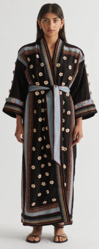 PREORDER- POPPY LONG ROBE DRESS