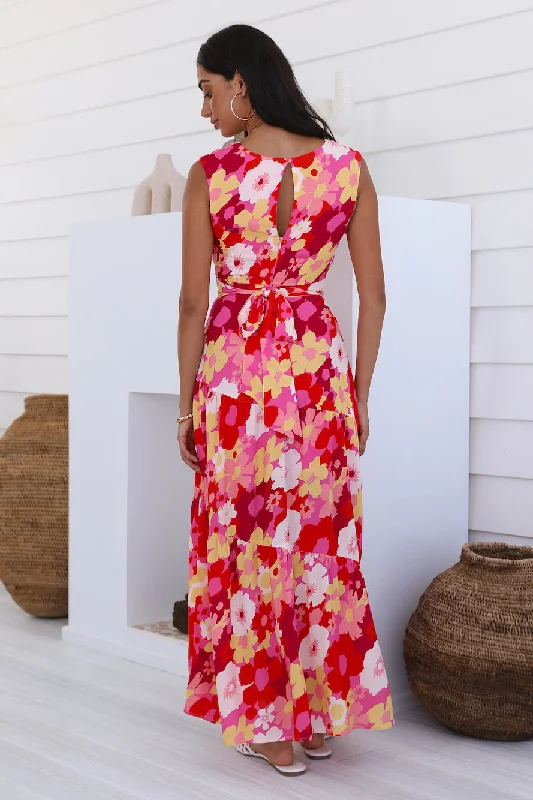 Sunlight Calls Maxi Dress Pink